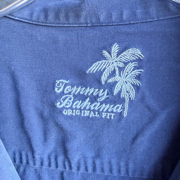 Tommy Bahama 100% Silk Short Sleeve Button Up Collared Shirt Men's Size L - Picture 3 of 7